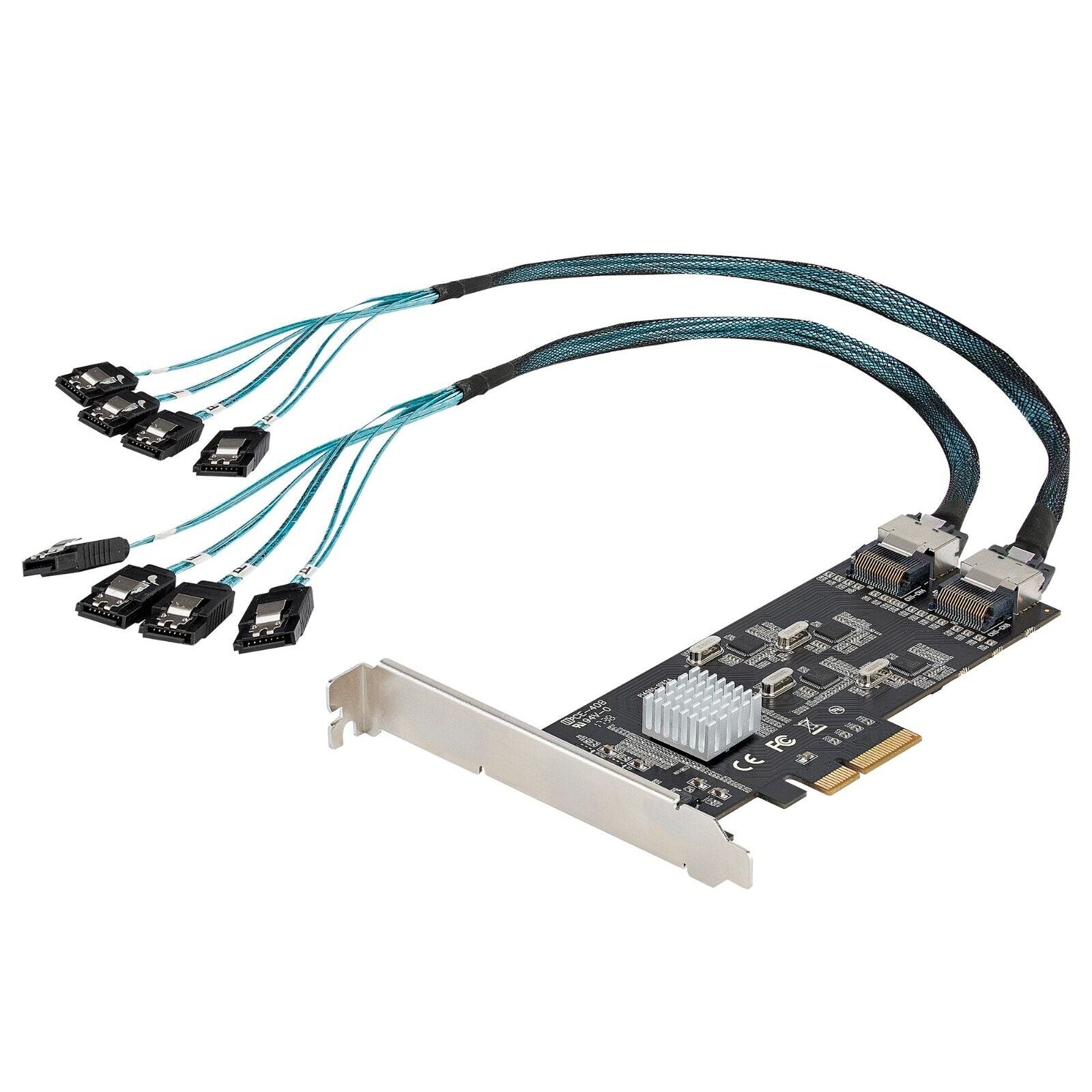 StarTech 8P6G-PCIE-SATA-CARD 8 Port SATA Low Pro PCIe x4 2 SF-8087 Mini-SAS to 8