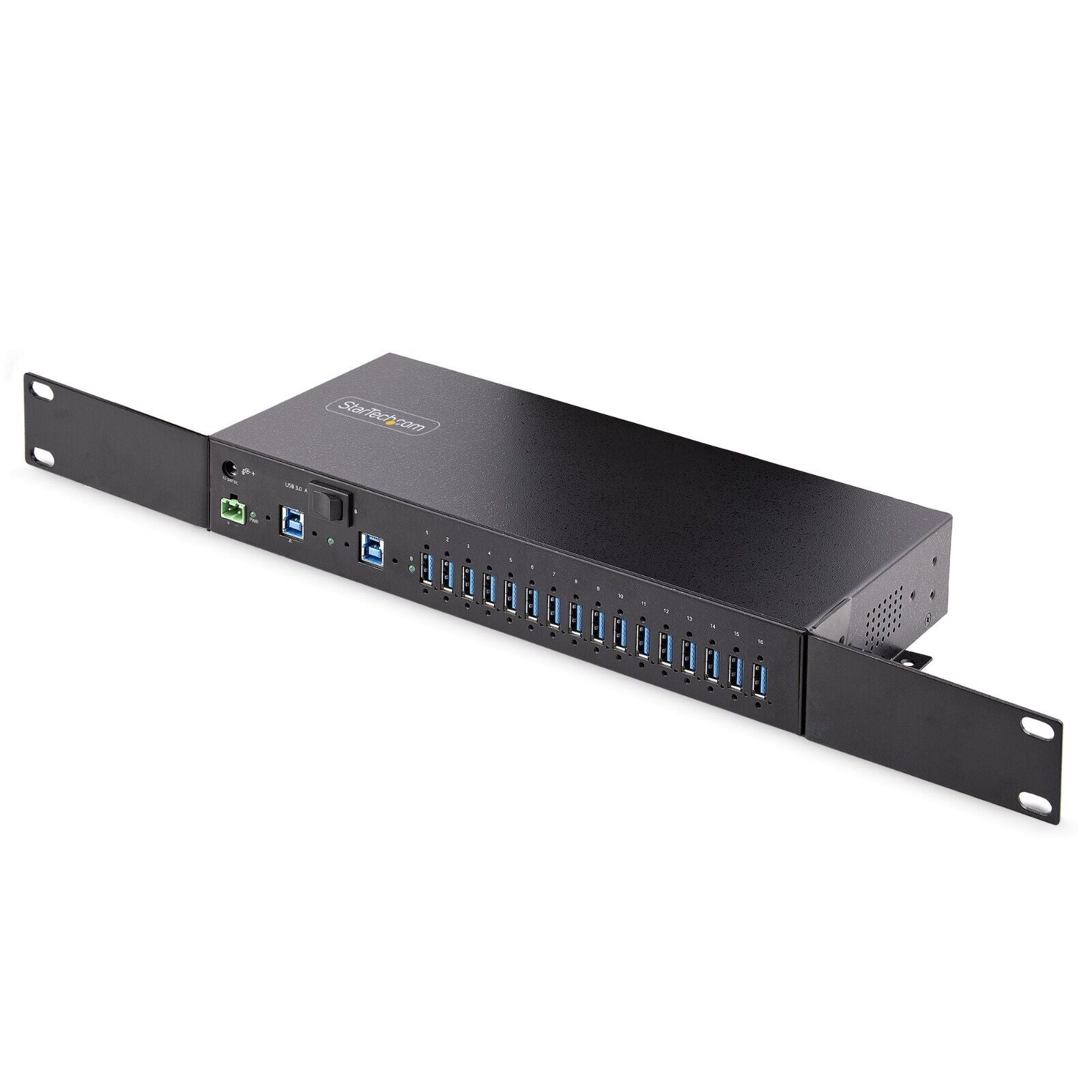 StarTech 5G16AINDS-USB-A-HUB 16 Port Industrial USB-A Metal DIN Rack Term Bock