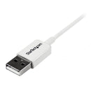 StarTech USBPAUB1MW 3Ft (1M) USB-A to USB-Micro-B Charging Sync Cable Cord White