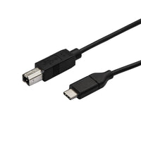 StarTech USB2CB50CM 1.6Ft (0.5M) USB-C to USB-B M/M Printer Cable Cord Black