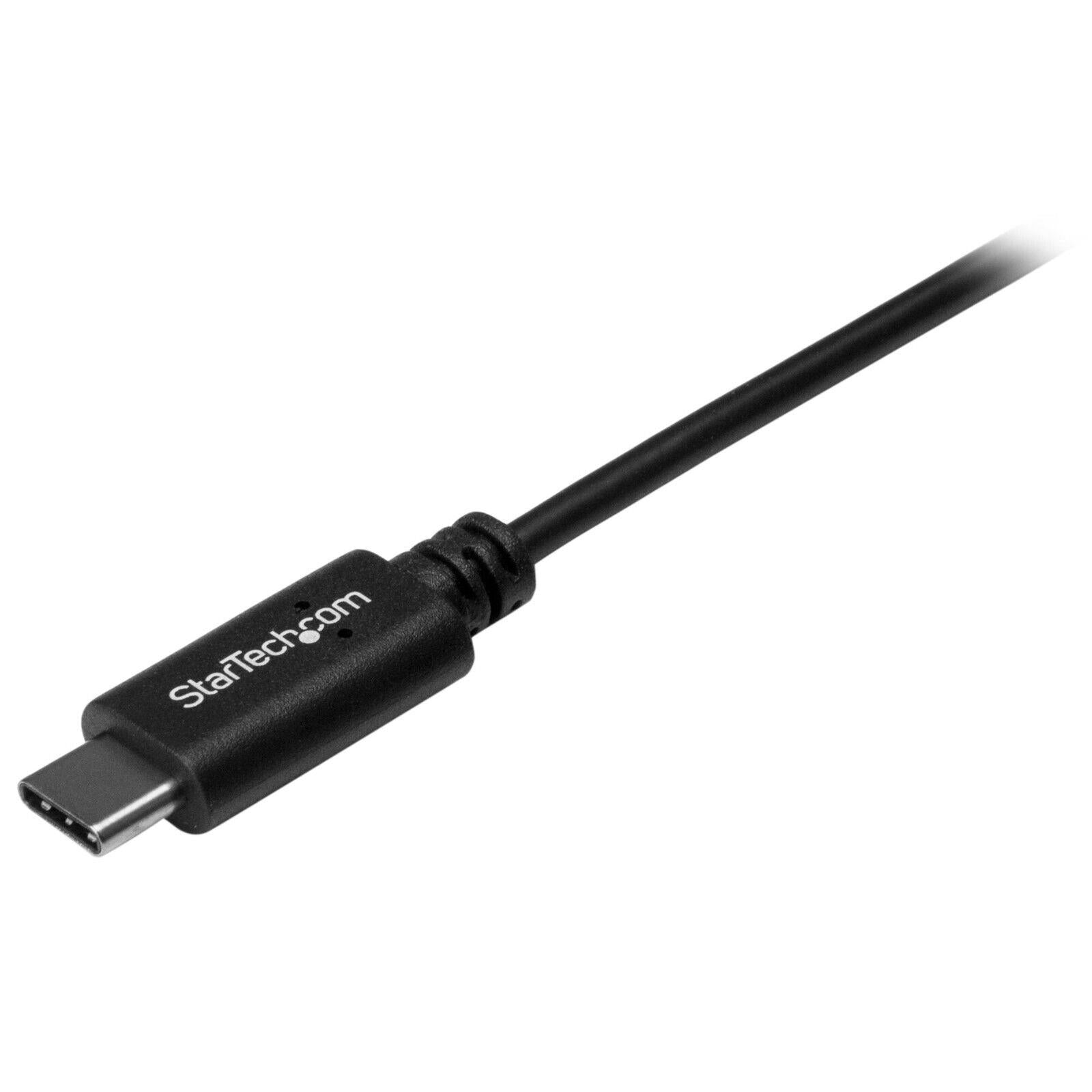 StarTech USB2AC2M 6Ft (2M) USB-A to USB-C M/M Charge Sync Cable IF-Cert Black