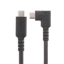 StarTech RUSB315CC2MBR 6Ft Rugged Right Angle 90-Deg USB-C To USB-C Cable Black