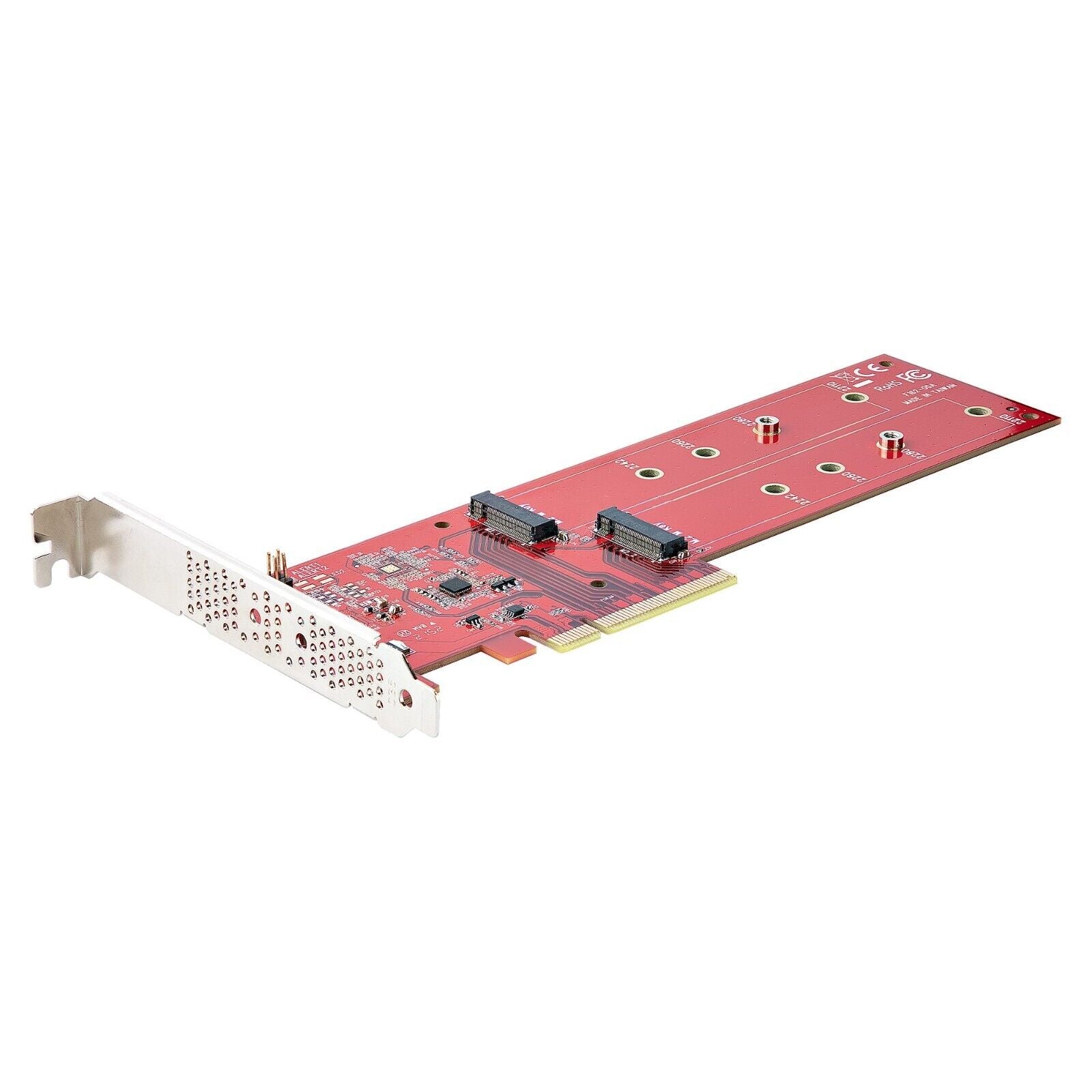 StarTech DUAL-M2-PCIe-CARD-B Dual M.2 PCIe x4 x8 SSD Adapter Card AHCI NVMe