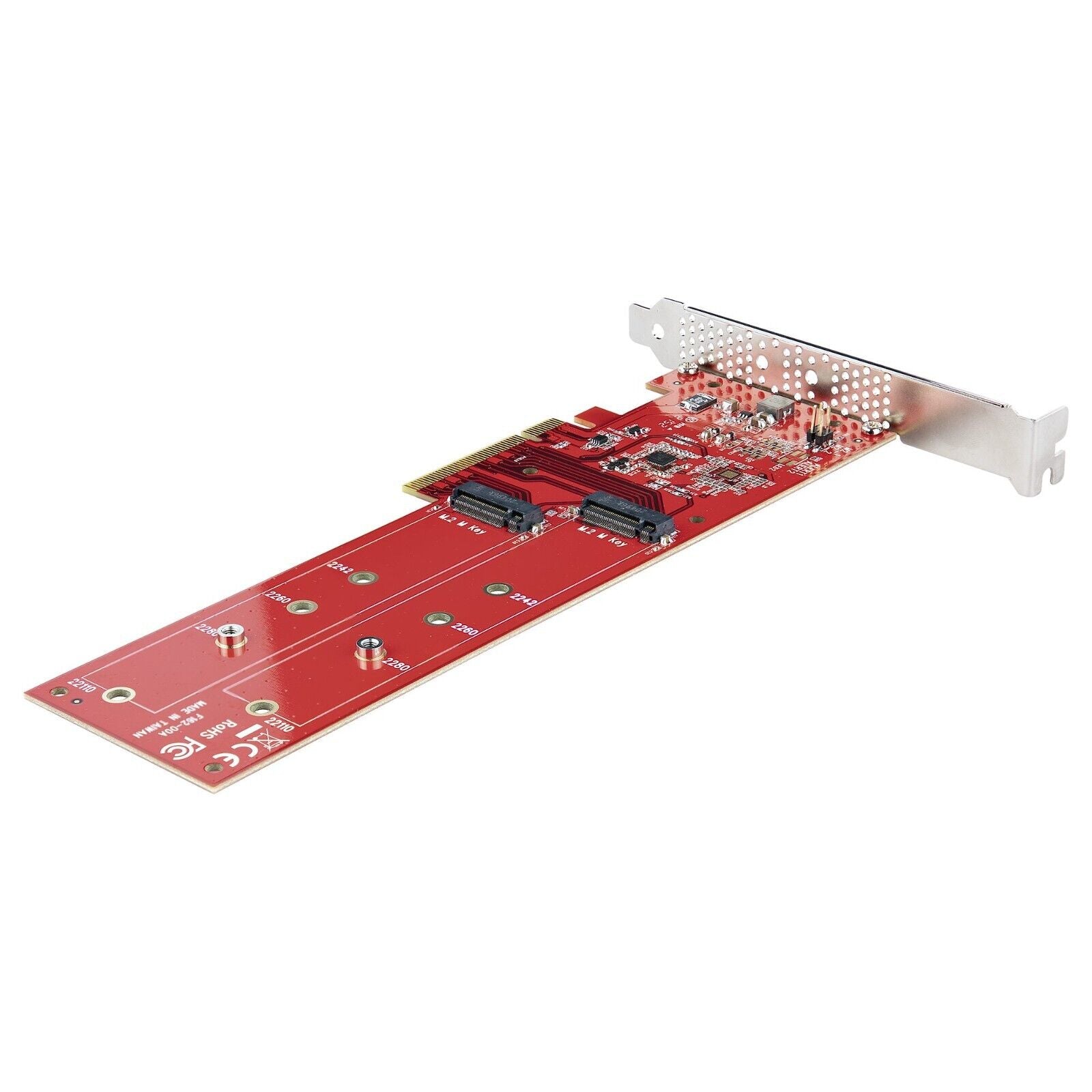 StarTech DUAL-M2-PCIe-CARD-B Dual M.2 PCIe x4 x8 SSD Adapter Card AHCI NVMe