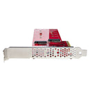 StarTech DUAL-M2-PCIe-CARD-B Dual M.2 PCIe x4 x8 SSD Adapter Card AHCI NVMe