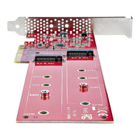StarTech DUAL-M2-PCIe-CARD-B Dual M.2 PCIe x4 x8 SSD Adapter Card AHCI NVMe