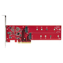 StarTech DUAL-M2-PCIe-CARD-B Dual M.2 PCIe x4 x8 SSD Adapter Card AHCI NVMe