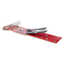 StarTech DUAL-M2-PCIe-CARD-B Dual M.2 PCIe x4 x8 SSD Adapter Card AHCI NVMe