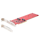 StarTech DUAL-M2-PCIe-CARD-B Dual M.2 PCIe x4 x8 SSD Adapter Card AHCI NVMe