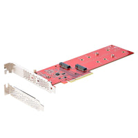 StarTech DUAL-M2-PCIe-CARD-B Dual M.2 PCIe x4 x8 SSD Adapter Card AHCI NVMe