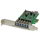 StarTech PEXUSB3S7 7 Port USB 3.0 PCIe Adapter Controller Card Low Profile TAA