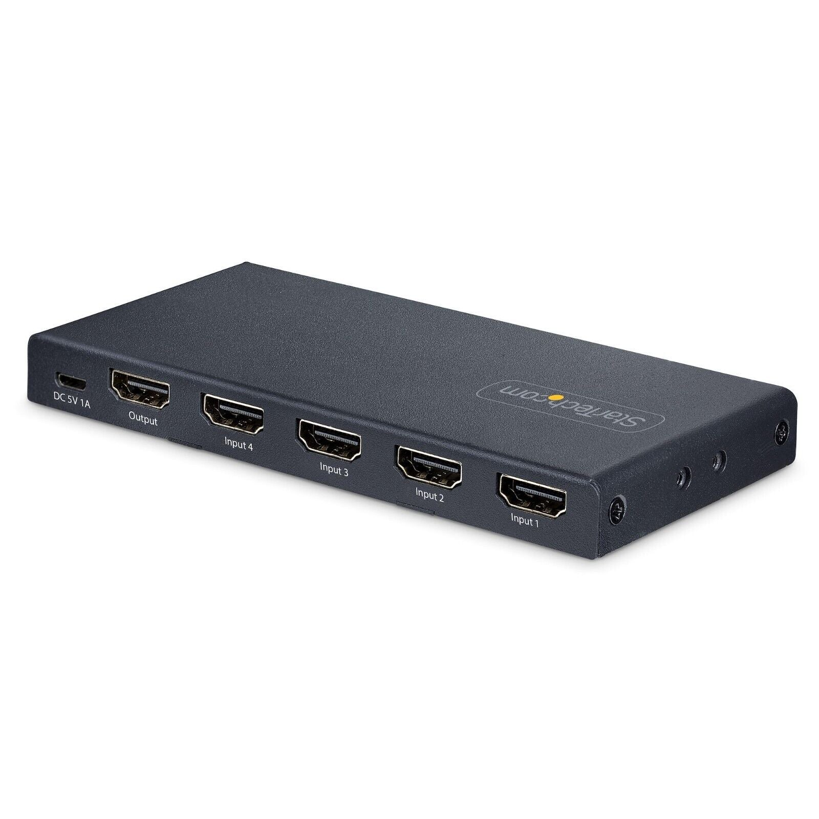 StarTech 4PORT-8K-HDMI-SWITCH 4-Port 8K HDMI 2.1 Auto Switch Power & Remote BLK