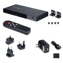 StarTech 4PORT-8K-HDMI-SWITCH 4-Port 8K HDMI 2.1 Auto Switch Power & Remote BLK