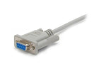 StarTech SCNM925FM 10Ft Cross Wired DB9 tp DB25 Serial Null Modem Cable F/M Gray