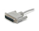 StarTech SCNM925FM 10Ft Cross Wired DB9 tp DB25 Serial Null Modem Cable F/M Gray