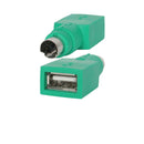 StarTech GC46FM USB Mouse to PS2 PS/2 Adapter Converter Green