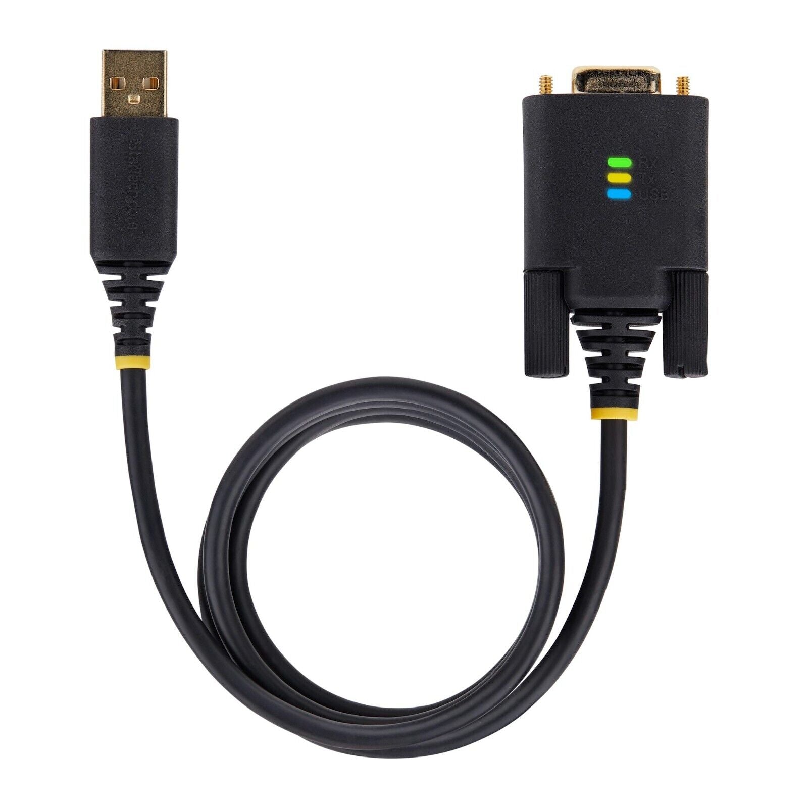 StarTech 1P3FFCNB-USB-SERIAL 3Ft USB to Null Modem RS232 Serial Adapter FTDI