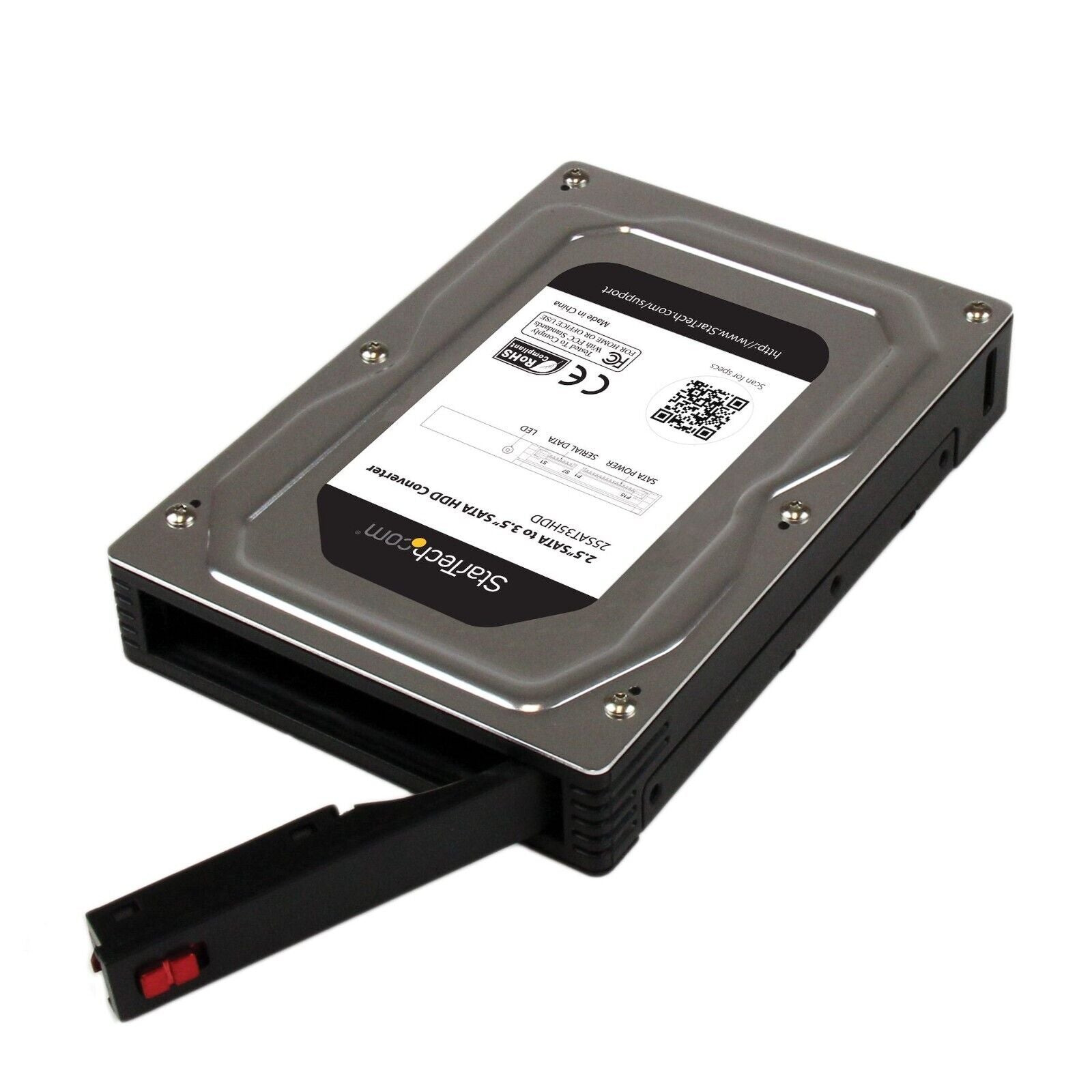 StarTech 25SAT35HDD 2.5" to 3.5" Aluminum SSD HDD Hard Drive Adapter Enclosure