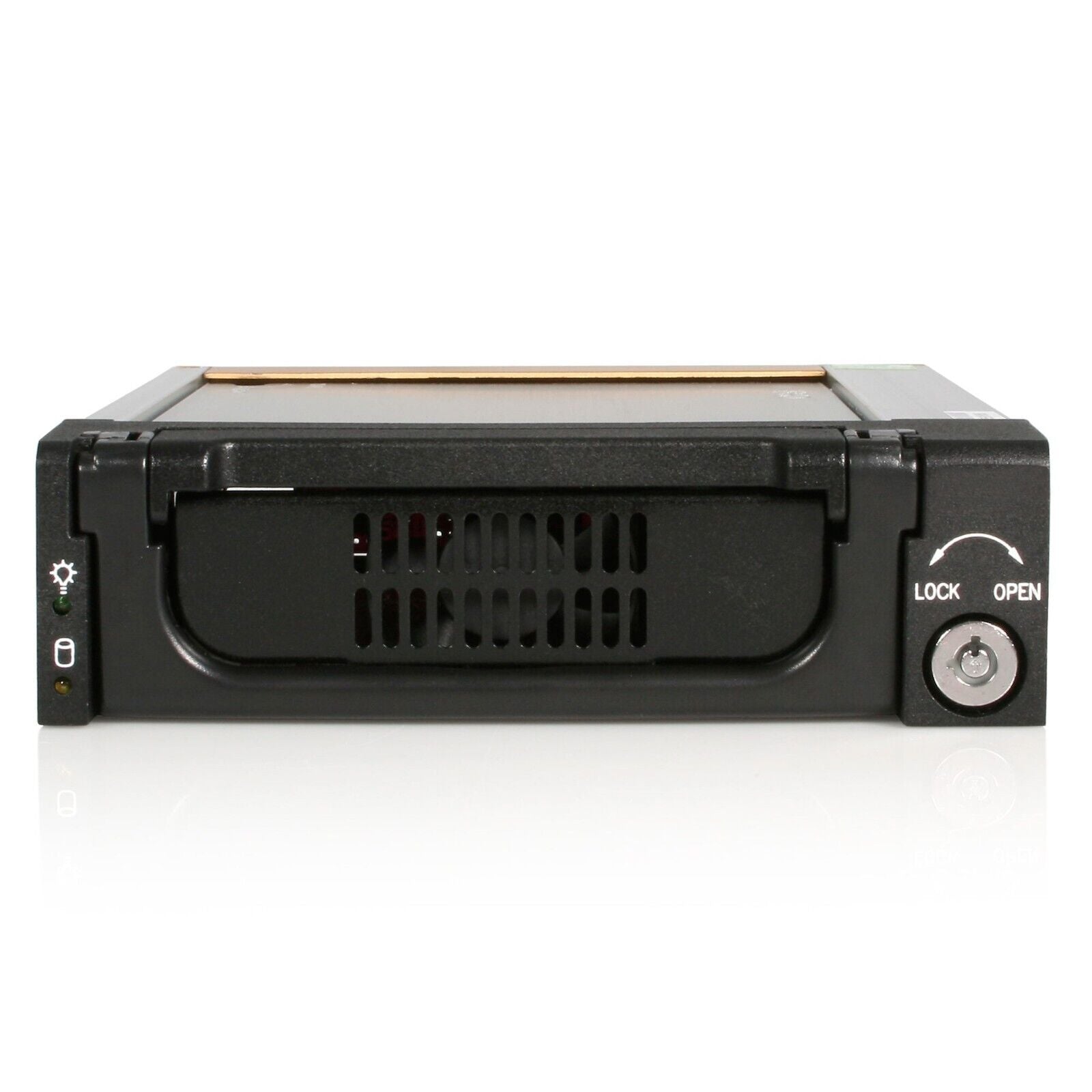 StarTech DRW150SATBK Black Aluminum 5.25" Rugged SATA Hard Drive Mobile Drawer