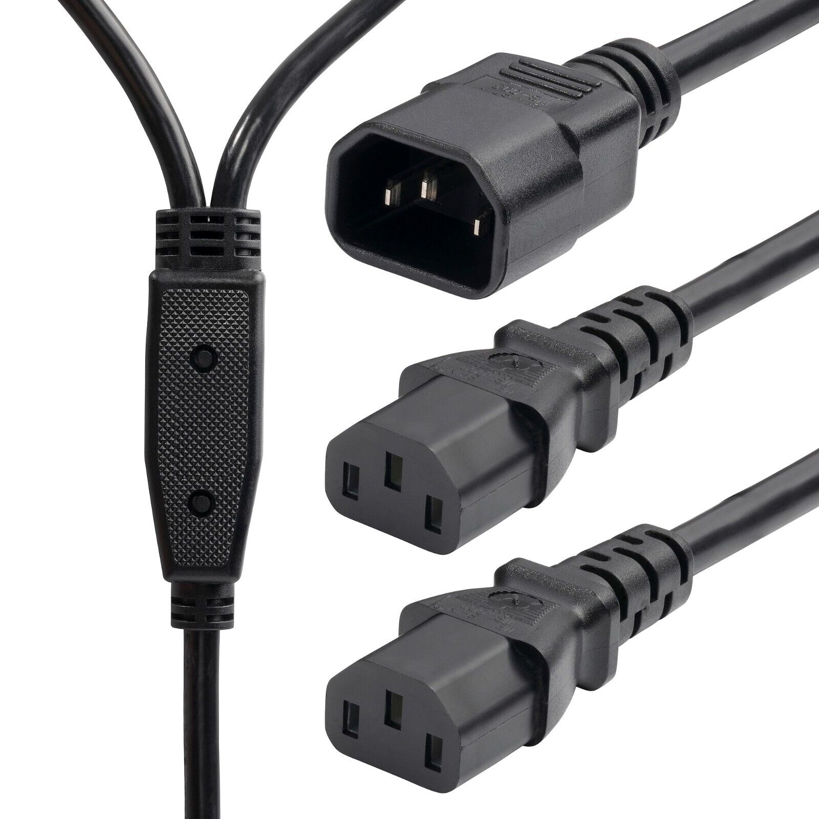 StarTech 8723-8600-POWER-CORD 6Ft AC Power Cord Splitter Iec C14 to 2x C13 Black