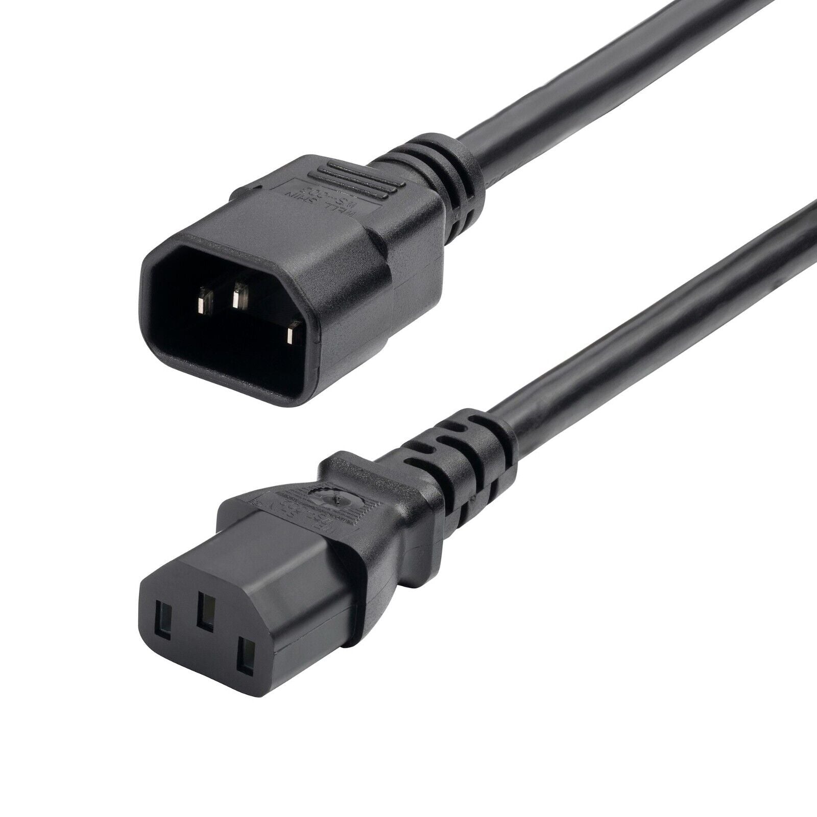 StarTech 8714-6600-POWER-CORD 6Ft AC Power Extension PDU Cord C14 to C13 Black