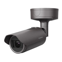 Hanwha XNO-8082R X-Series 6MP IR Bullet Camera, 2.8-8.4mm Varifocal Lens, Gray