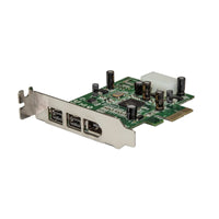 StarTech PEX1394B3LP 3 Port 2b 1a 1394 Firewire PCIe Adapter Low Profile Card