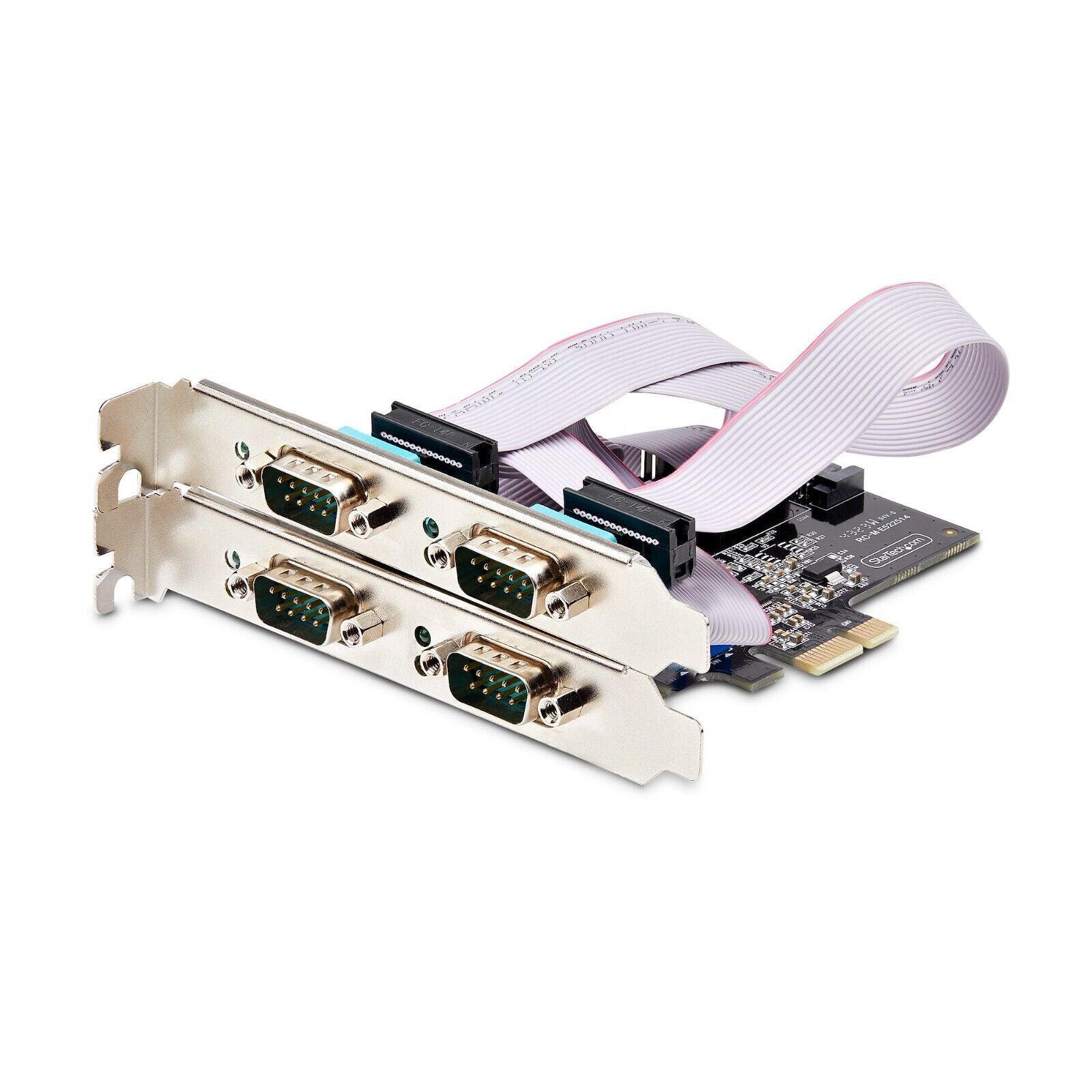 StarTech PS74ADF-SERIAL-CARD 4-Port Serial DB9 RS232 422 485 Adapter PCIe Card