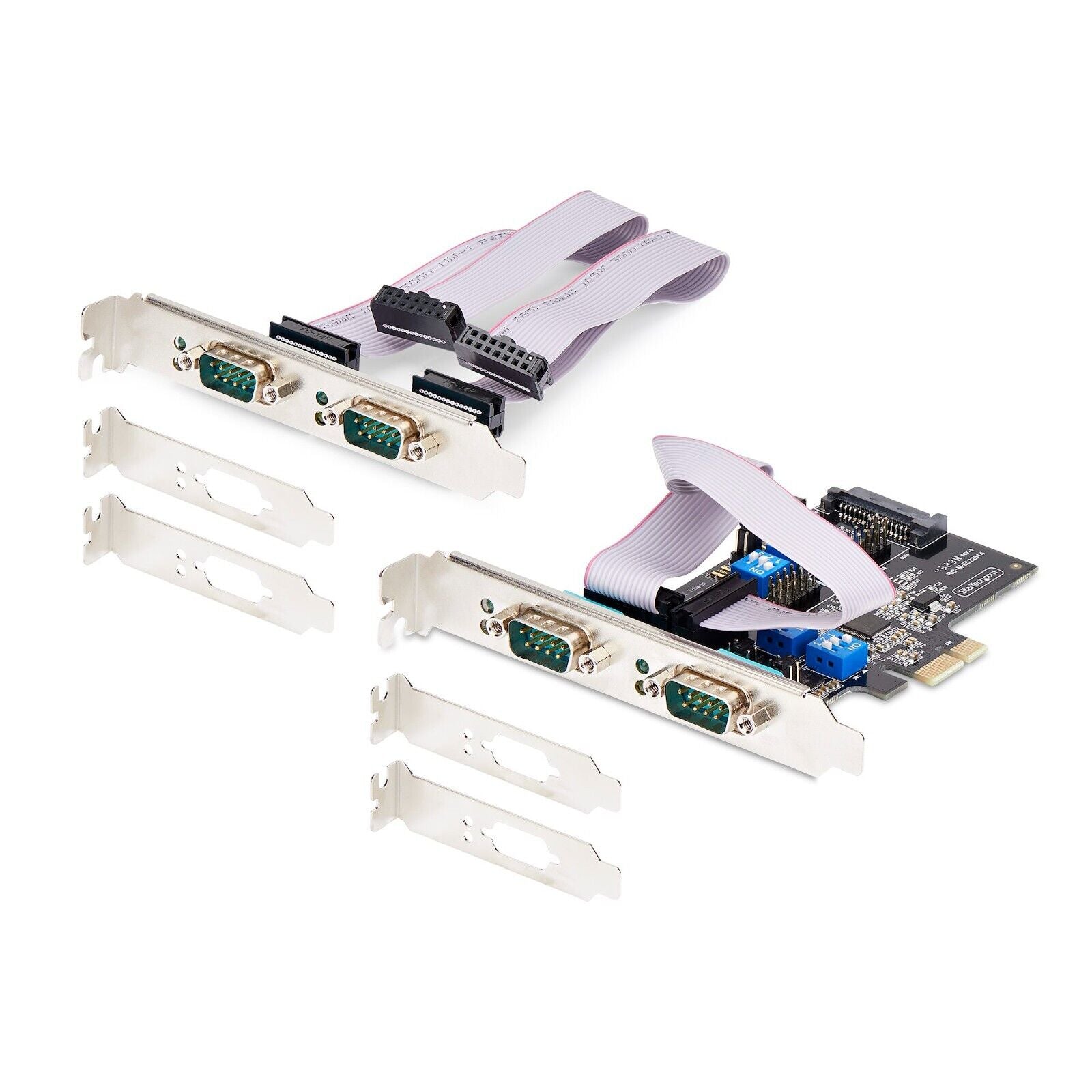 StarTech PS74ADF-SERIAL-CARD 4-Port Serial DB9 RS232 422 485 Adapter PCIe Card