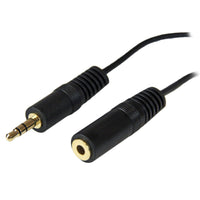 StarTech MU12MF 12Ft 3.5mm M/F Audio Stereo Extension Cable Cord Black