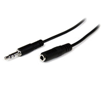 StarTech MU2MMFS 6.6Ft 3.5mm Mini-Phone M/F Audio Stereo Extension Cable Black