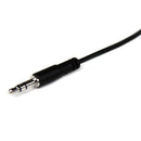 StarTech MU2MMFS 6.6Ft 3.5mm Mini-Phone M/F Audio Stereo Extension Cable Black