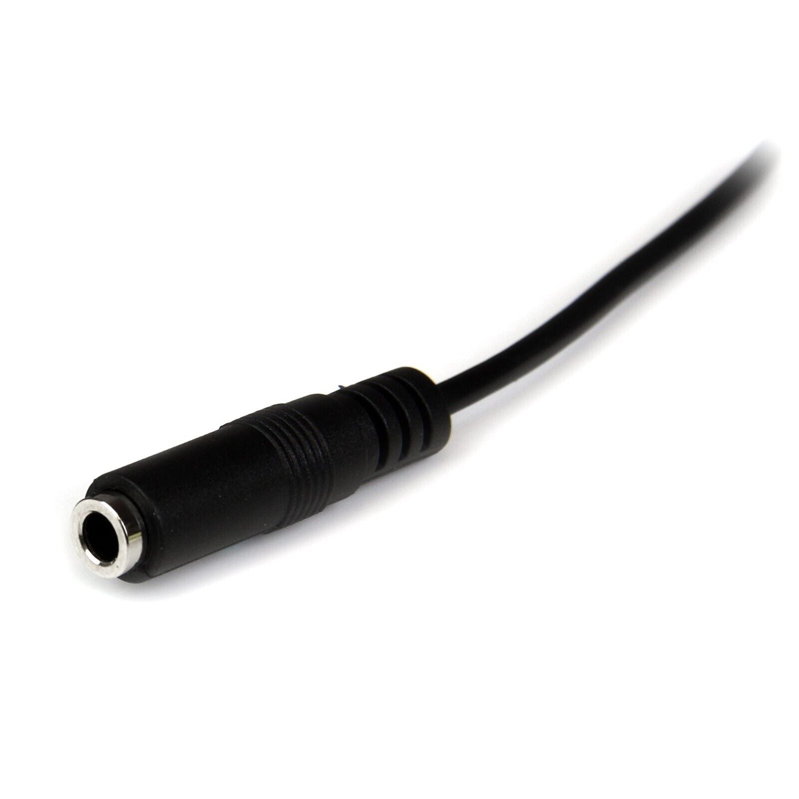 StarTech MU2MMFS 6.6Ft 3.5mm Mini-Phone M/F Audio Stereo Extension Cable Black