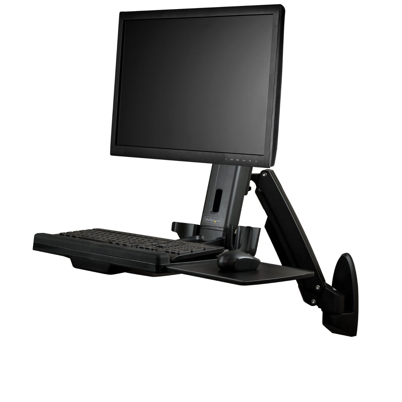 StarTech WALLSTS1 Monitor Keyboard Mouse Workstation Standing Desk Wall Mount