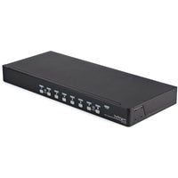 StarTech SV831DUSBUK 8 Port VGA 2 USB KVM 1U Rack Switch w Cables Power Brackets