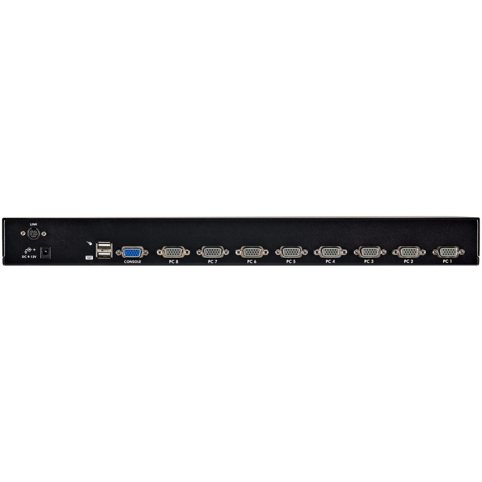 StarTech SV831DUSBUK 8 Port VGA 2 USB KVM 1U Rack Switch w Cables Power Brackets