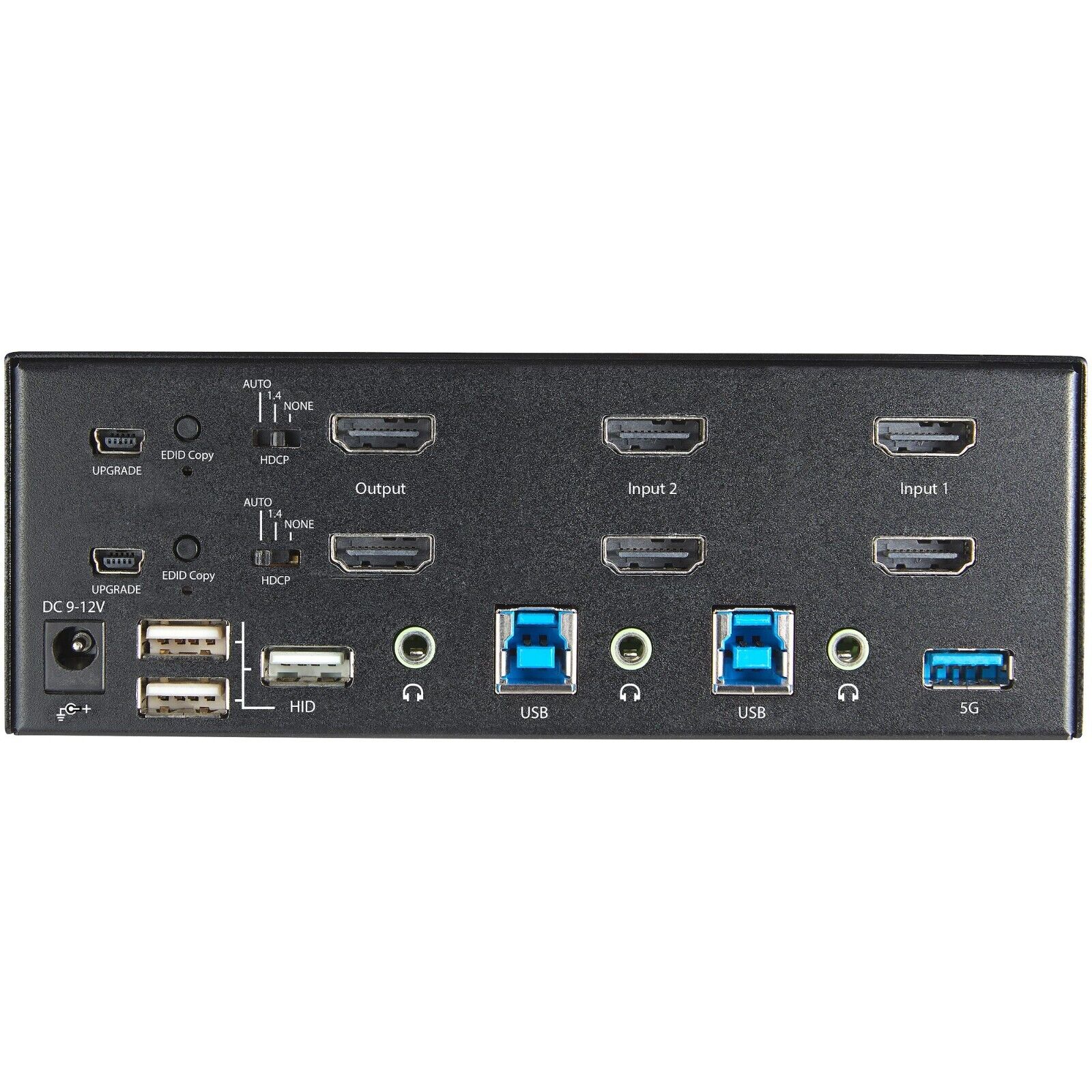 StarTech SV231DHU34K6 2 Port Dual HDMI 4K USB KVM Switch Box w Power Adapter