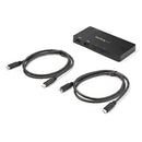 StarTech SV211HDUC 2 Port USB-C to HDMI 4K KVM Compact Switch Box w Cables