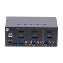 StarTech P2DD46A2-KVM-SWITCH 2-Port DisplayPort DP 4K USB 3.5mm KVM Switch Power