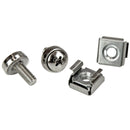 StarTech CABSCRWM520 20Pk M5 Screws and Cage Nuts Set Square Secure Clips