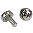 StarTech CABSCRWM520 20Pk M5 Screws and Cage Nuts Set Square Secure Clips