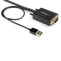 StarTech VGA2HDMM2M 2M VGA to HDMI 2.0 Converter Cable USB Signal Adapter Black