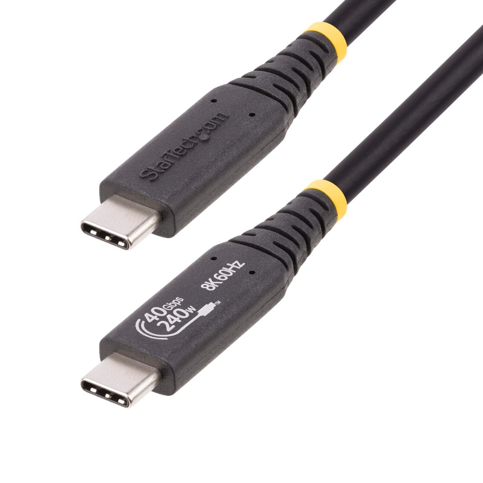 StarTech 50C-40G-USB4-CABLE 18" USB4 IF-Cert USB-C Data Charge Cable 240W EPR PD