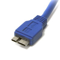 StarTech USB3SAUB3 3Ft USB-A 3.0 to Micro B 3.2 Gen 1 Cable Superspeed Blue