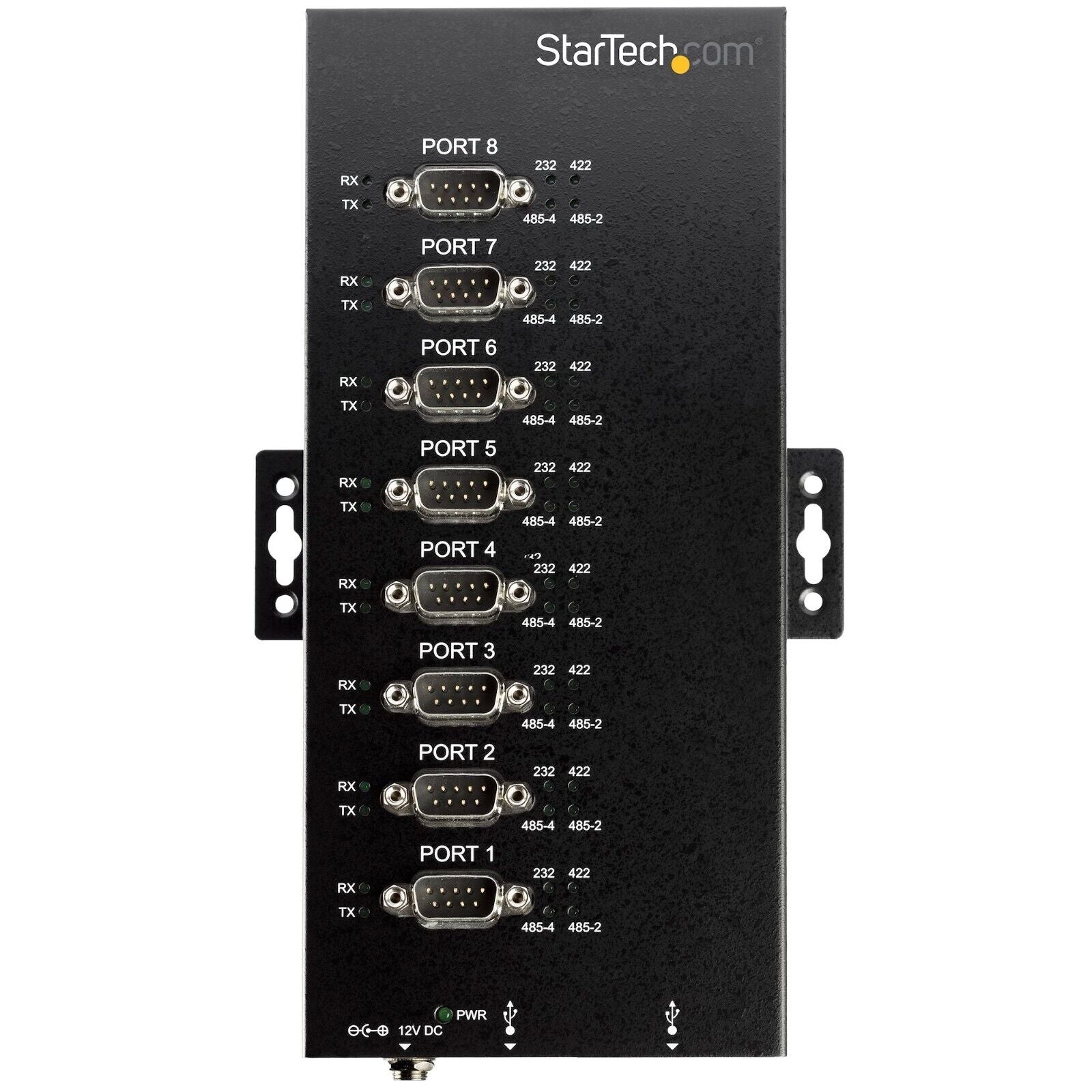 StarTech ICUSB234858I 8 Port USB 2.0 to RS232 422 485 Serial HUB Adapter Black