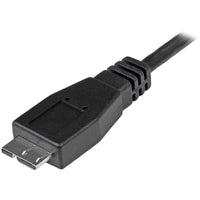 StarTech USB31CUB50CM 18" USB-C to Micro-B M/M Data Transfer Cord Black Cable