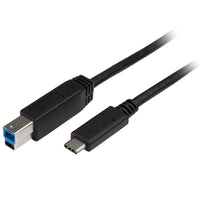 StarTech USB315CB2M 6Ft USB-C to USB-B M/M Printer Scanner HDD Black Cable