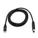 StarTech USB315CB2M 6Ft USB-C to USB-B M/M Printer Scanner HDD Black Cable
