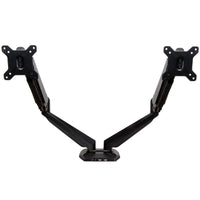 StarTech ARMSLIMDUO Dual 32" Monitor Arm w USB Audio Desk Clamp VESA Mount SILV