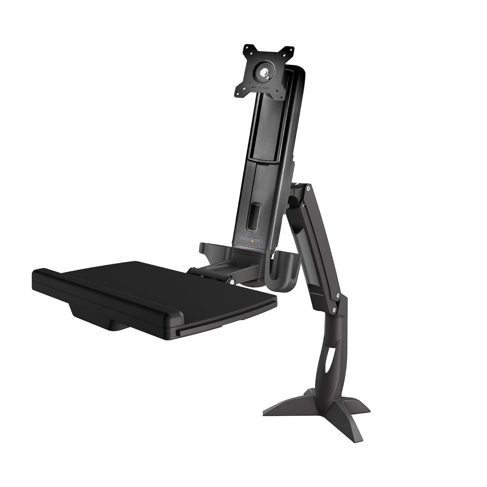 StarTech ARMSTSCP1 Sit Stand Monitor Adjt Arm Desk Clamp Mount VESA ERGO 27"